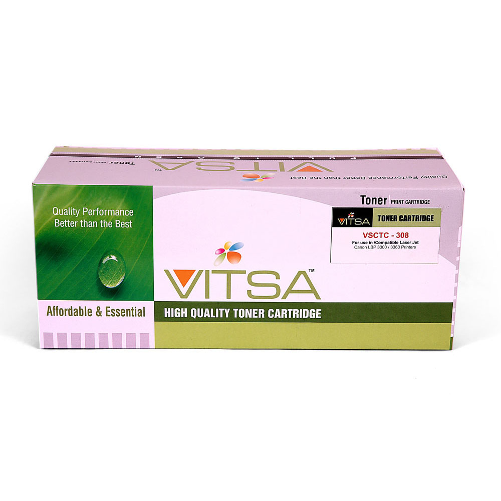 Vitsa Crg 308 / 508 / 708 Toner Cartridge Compatible For   Canon  Lbp-3300 /  Lbp-3360 Printer