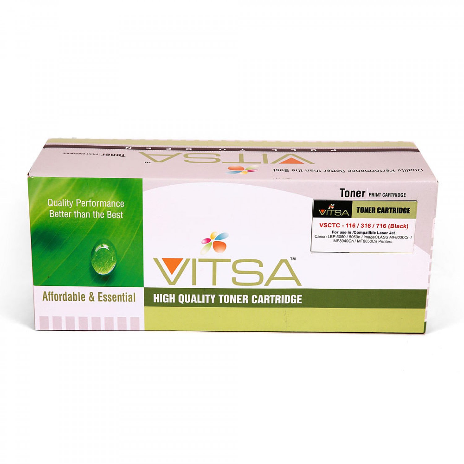 Vitsa 316 Black Toner Cartridge Compatible For   Canon  Lbp-5050  /  Lbp-5050N Printer