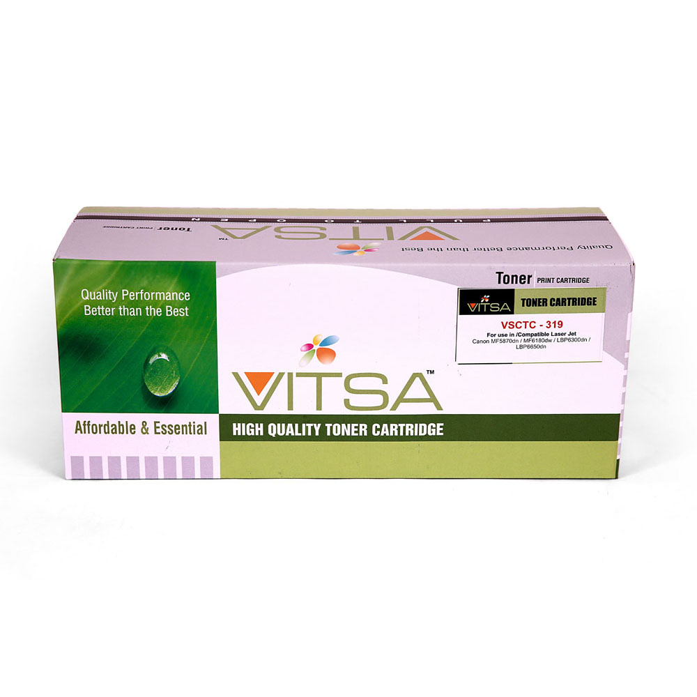 Vitsa Crg 119 / 319 / 719 Toner Cartridge Compatible For   Canon  Imageclass Lbp251Dw /  Lbp253X  /  Mf416Dw  /  Mf6180Dw Printer