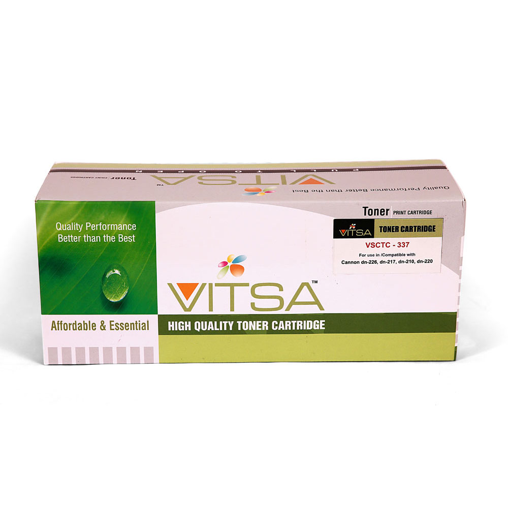 Vitsa 337 Toner Cartridge Compatible With Canon Mf211 / Mf212W / Mf215 / Mf216N / Mf217W / Mf221D / Mf222 / Mf223 / Mf224 / Mf226Dn / Mf229Dw Black