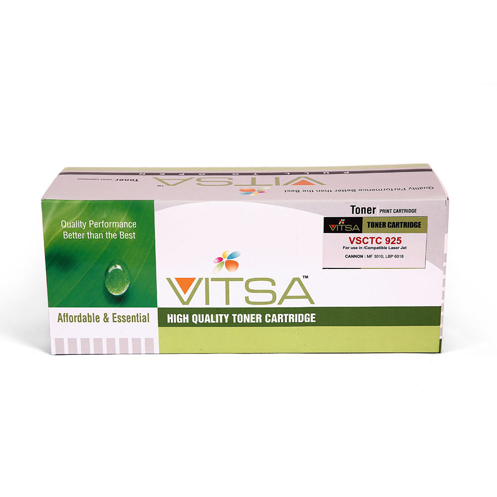 Vitsa Crg 125 / 325 / 725 / 925 Toner Cartridge Compatible For Canon  Imageclass Lbp6030B  / Mf3010 Printer