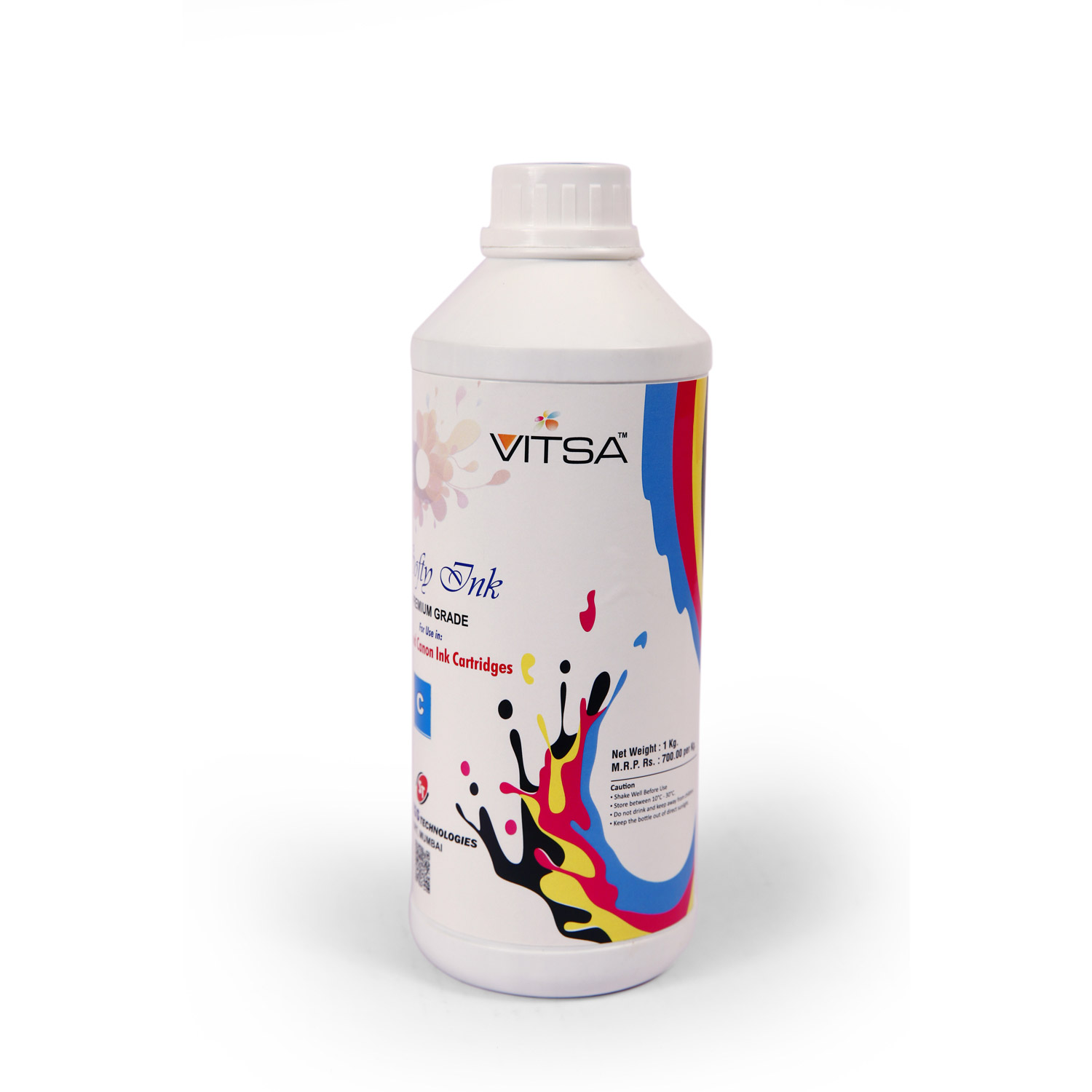 Softy Ink Compatible Refill Ink For Hp Inkjet Cartrdige 21, 22, 56, 57, 678, 803, 680, 802, 818, 901, 702, 703, 860, 861 & Canon Inkjet Cartrdige 830, 831, 740, 741, 89, 99, 40, 41 (Cyan 1 Ltr)