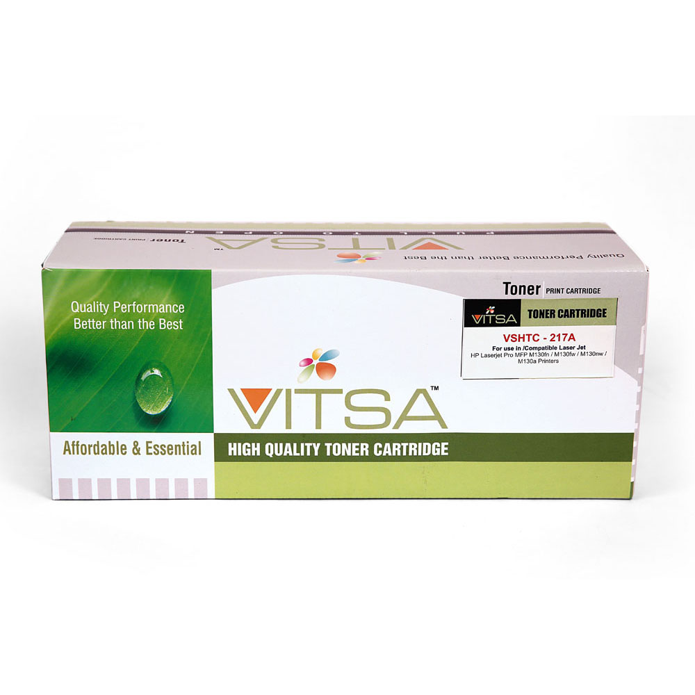 Vitsa 17A / Cf217A / 217A   Toner Cartridge Compatible For  Hp Laserjet Pro  Mfp M130Fn  /  M130Fw  /  M130Nw   /  M102 Printer