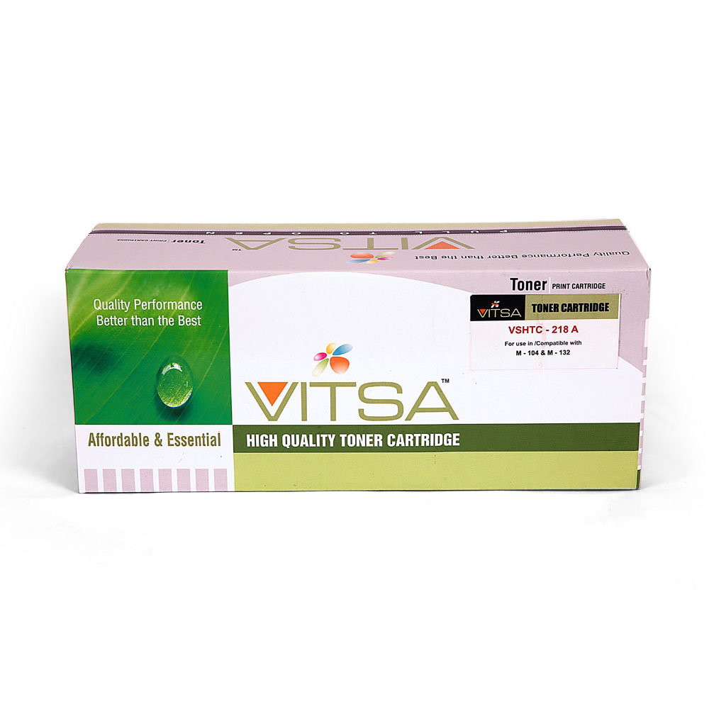 Vitsa 18A / 218A Toner Cartridge Compatible For  Hp Laserjet  M2M630  /  M604  /  M605  /  M606  /  M104  /  M104A  /  M104W  /  Mfp M132  /  Mfp M132A  /  130Fn  /  130Fw  /  132Nw Printer