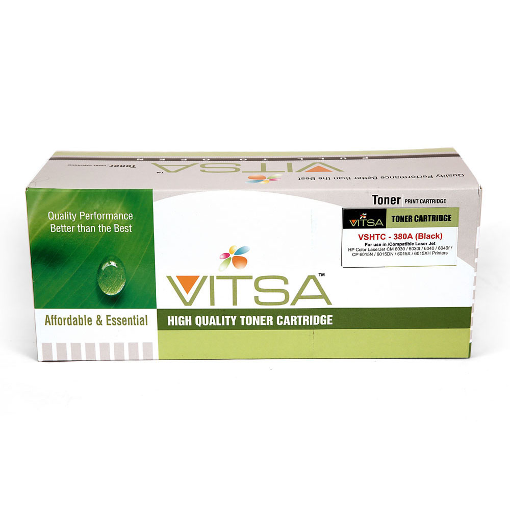 Vitsa 312A  / Cf 380A Black Toner Cartridge Compatible For  Hp Color Jet Pro Mfp M476Dn  /  Pro Mfp M476Dw  /  Pro Mfp M476Nw Printer