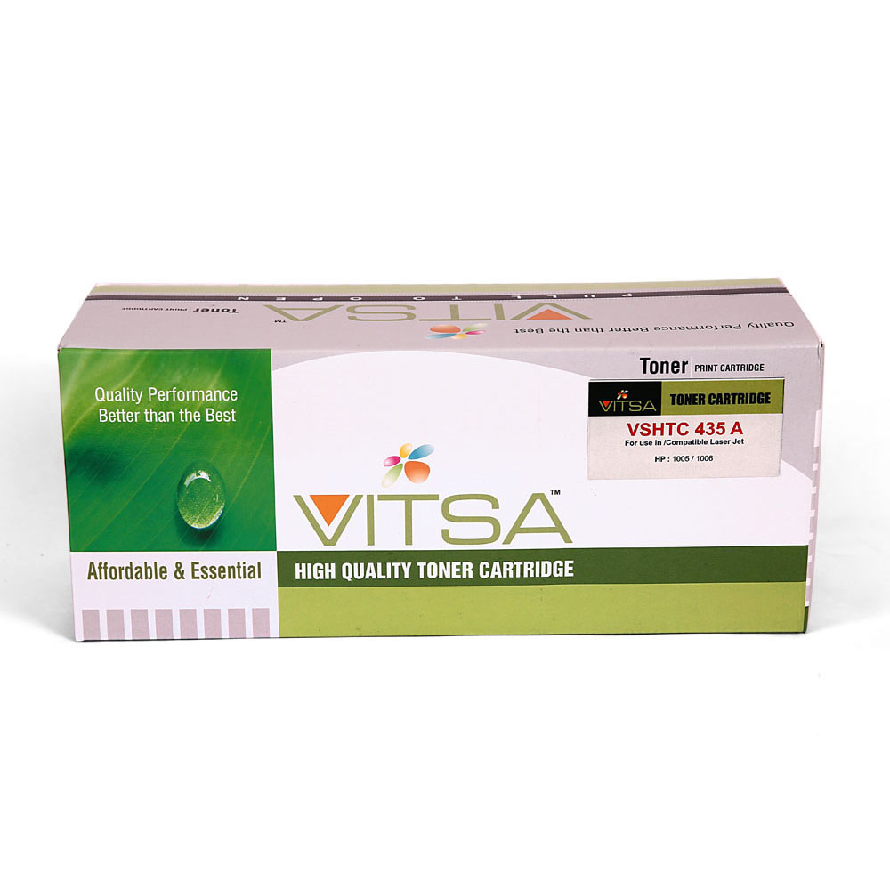 Vitsa 35A / Cb435A / 435A / 435 Toner Cartridge Compatible For  Hp Laserjet  P1002  /  P1003  /  P1004   /  P1005  /  P1006  /  P1007  /  P1008  /  P1009 Printer
