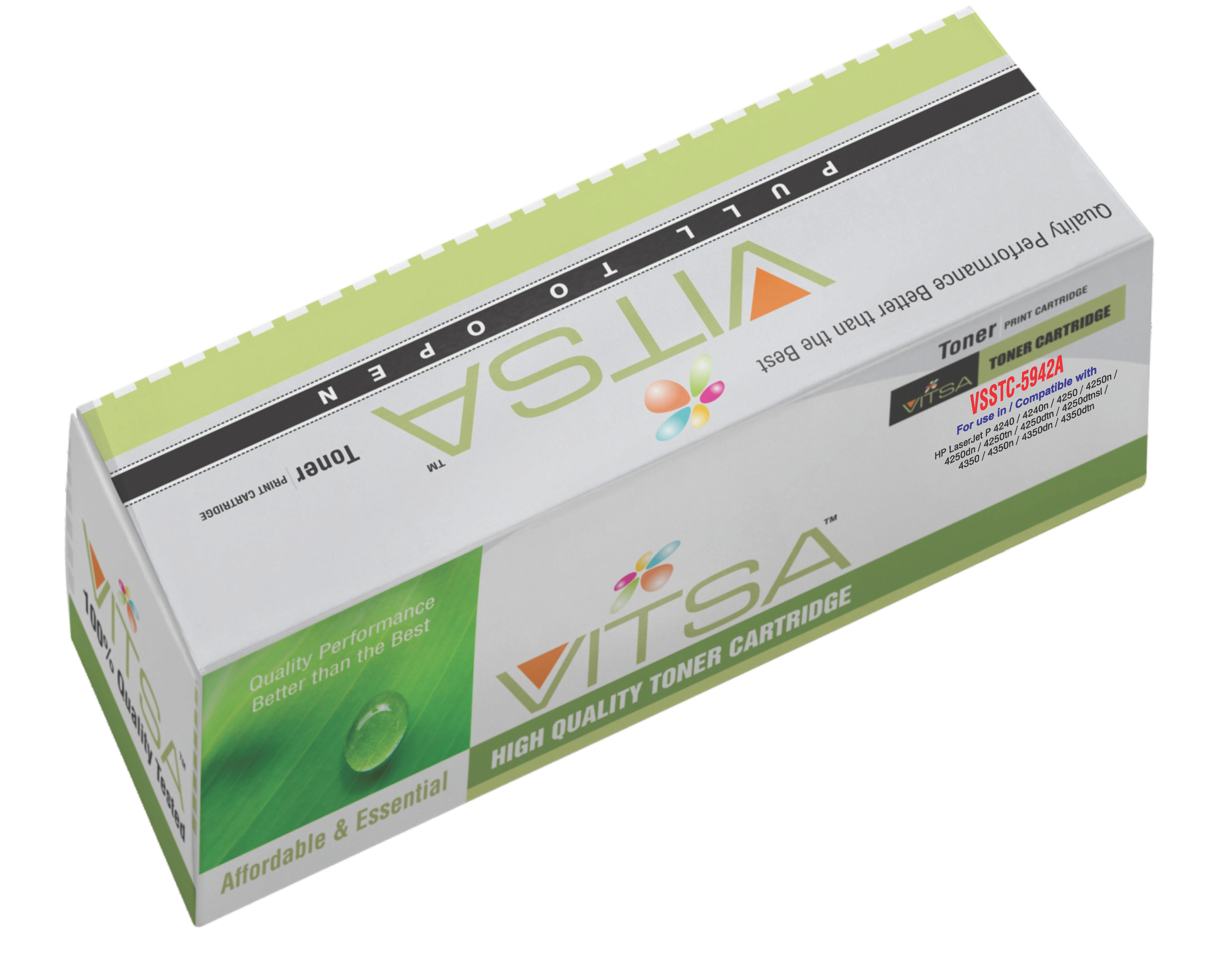 Vitsa 42A / Q5942A / 5942 Toner Cartridge Compatible For Hp Laserjet P 4240 / 4240N / 4250 / 4250N / 4250Dn / 4250Tn / 4250Dtn / 4250Dtnsl / 4350 / 4350N / 4350Dn / 4350Dtn